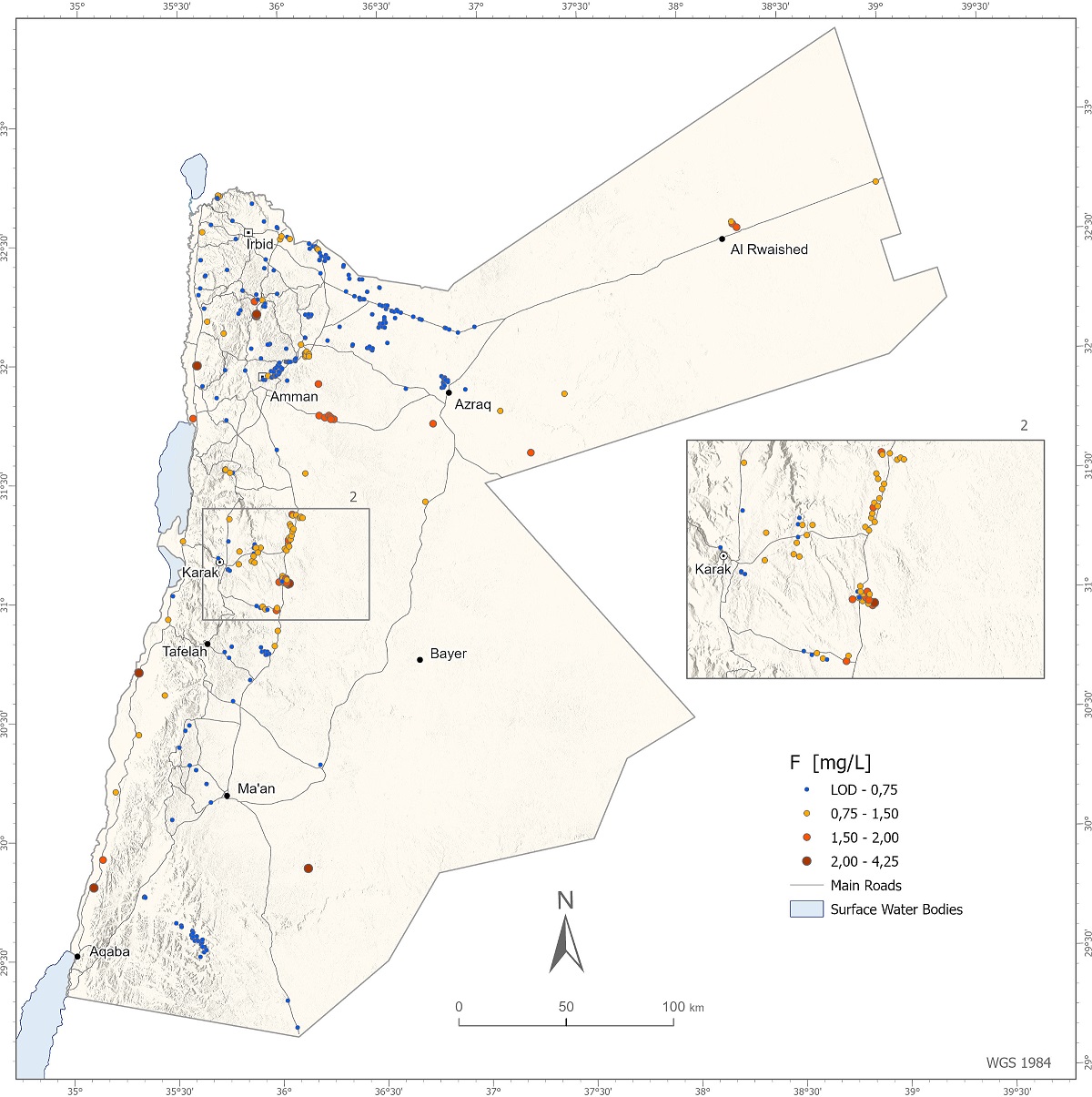 Fluoride in Groundwater in Jordan