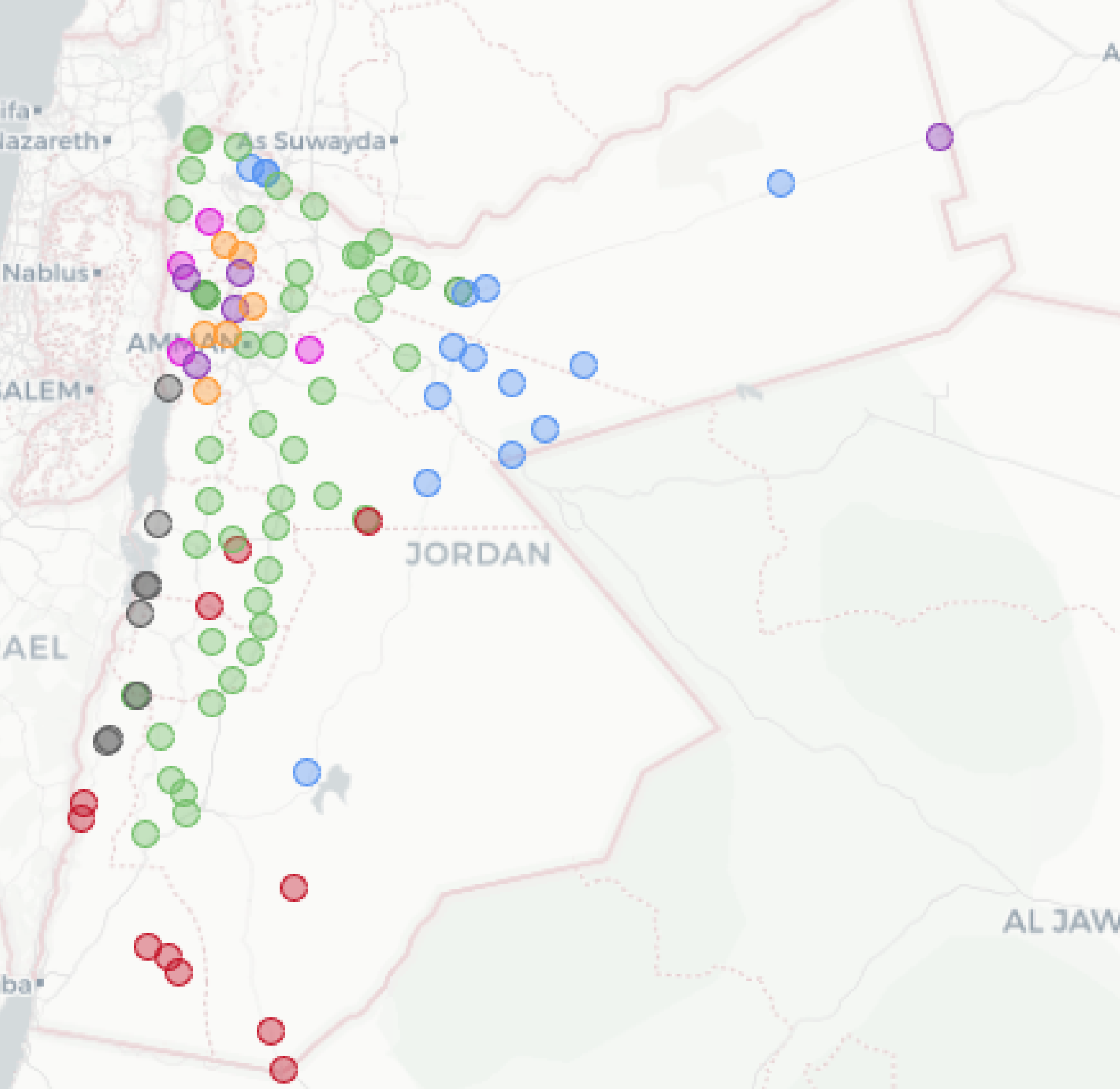 Main Aquifers in Jordan